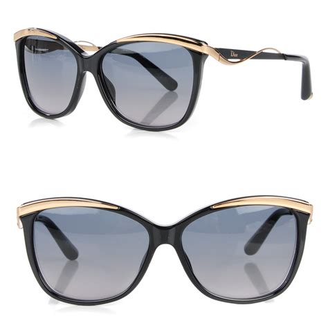 dior metaleyes2|CHRISTIAN DIOR MetalEyes 2 Sunglasses Black Gold.